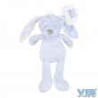 Pluche Konijn Groot 35cm 'Very Important Rabbit' Blauw